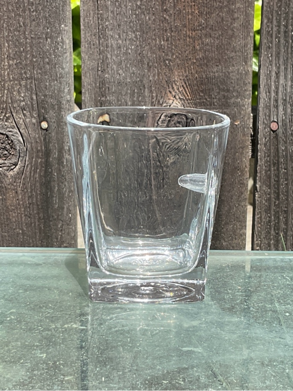 Luxury Lead-Free Crystal Old-Fashioned Whiskey Glass with Ice Stop Square Hongli
